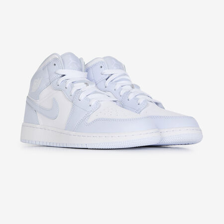 JORDAN air jordan 1 AIR JORDAN 1 MID BIANCO/CELESTE RAGAZZO