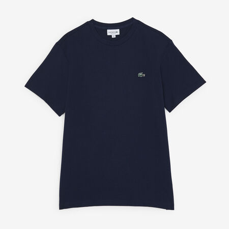 LACOSTE TEE SHIRT CLASSIC SMALL LOGO SL BLU SCURO/VERDE UOMO