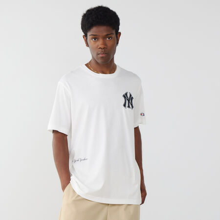 CHAMPION TEE SHIRT NY YANKEES BIANCO/NERO UOMO