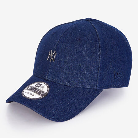 NEW ERA 9FORTY NY DENIM METAL LOGO BLU UOMO
