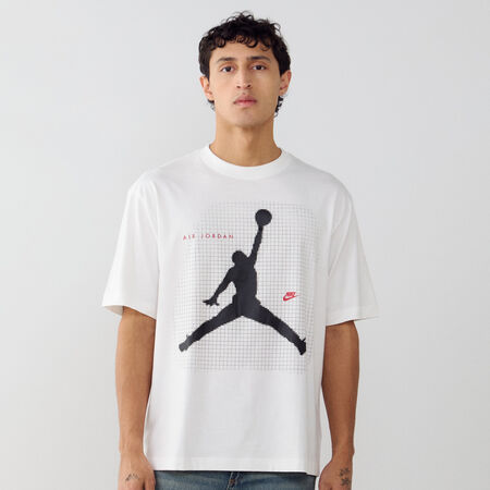 JORDAN TEE SHIRT BIG JUMPMAN BIANCO/NERO UOMO