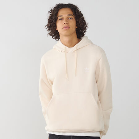 ADIDAS ORIGINALS HOODIE ESSENTIAL TREFOIL BEIGE/BIANCO UOMO