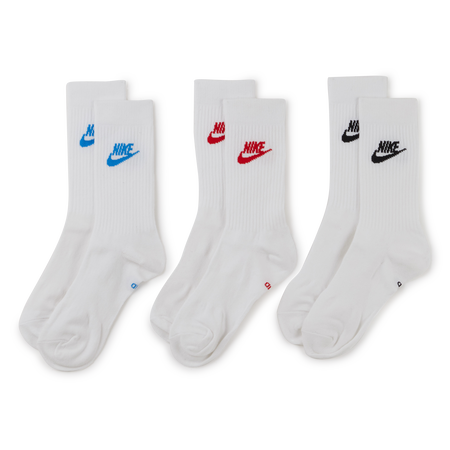 NIKE CALZINI X3 CREW FUTURA COLORED BLANC/BLEU UNISEX
