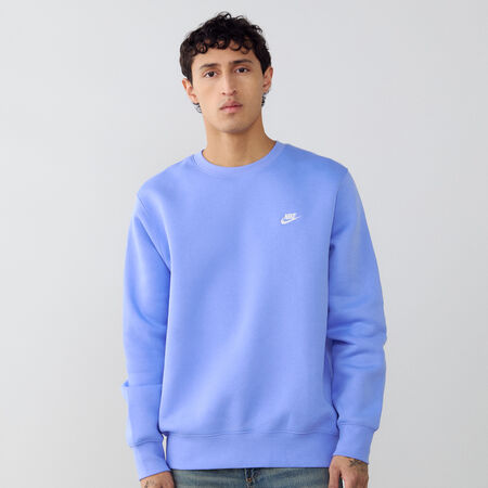 NIKE SWEAT CREW CLUB BLU/BIANCO UOMO