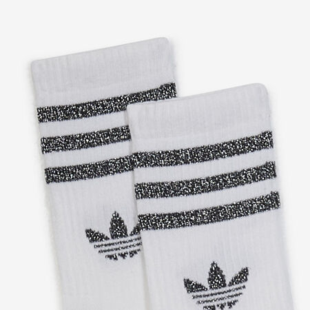 ADIDAS ORIGINALS CHAUSSETTES X2 CREW GLITTER NERO/BIANCO UNISEX
