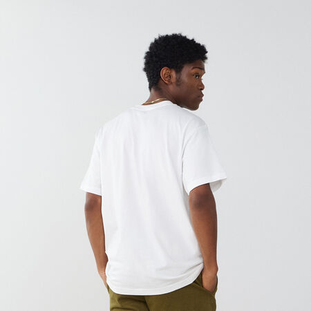 NEW BALANCE TEE SHIRT SMALL LOGO ESSENTIALS BIANCO/NERO UOMO