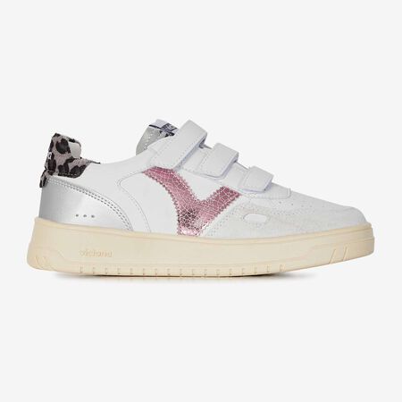 VICTORIA SEUL VELCRO BIANCO/ROSA DONNA