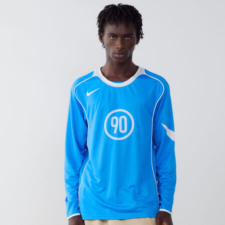 NIKE JERSEY T90 ENERGY LS BLU/BIANCO UOMO