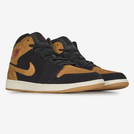 JORDAN AIR JORDAN 1 MID SE NERO/MIELE UOMO