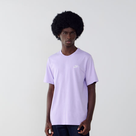 NIKE TEE SHIRT CLUB VIOLA/BIANCO UOMO