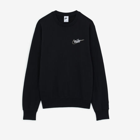 NIKE SWEAT CREW CLUB CTB NERO/ECRU UOMO