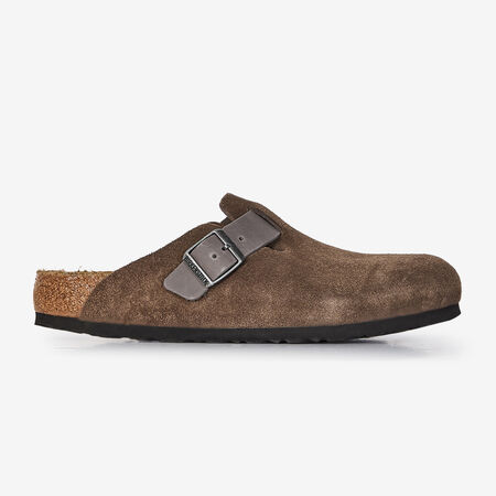 BIRKENSTOCK boston BOSTON SUEDE MIX CONCRETE GRAY GRIGIO UOMO