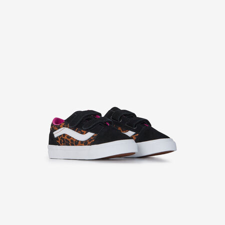 VANS old skool OLD SKOOL V LEOPARD NERO/ROSA NEONATO
