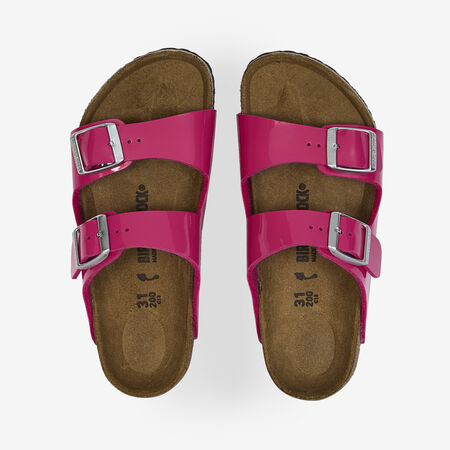 BIRKENSTOCK ARIZONA PATENT ROSA BAMBINO