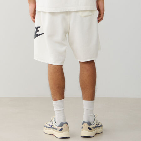 NIKE SHORT CLUB ALUMNI FT ECRU/NERO UOMO
