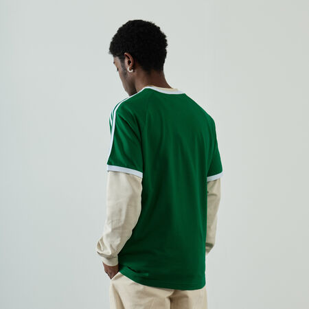 ADIDAS ORIGINALS TEE SHIRT 3 STRIPES VERDE/BIANCO UOMO