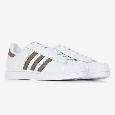 ADIDAS ORIGINALS superstar SUPERSTAR BIANCO/MARRONE UOMO