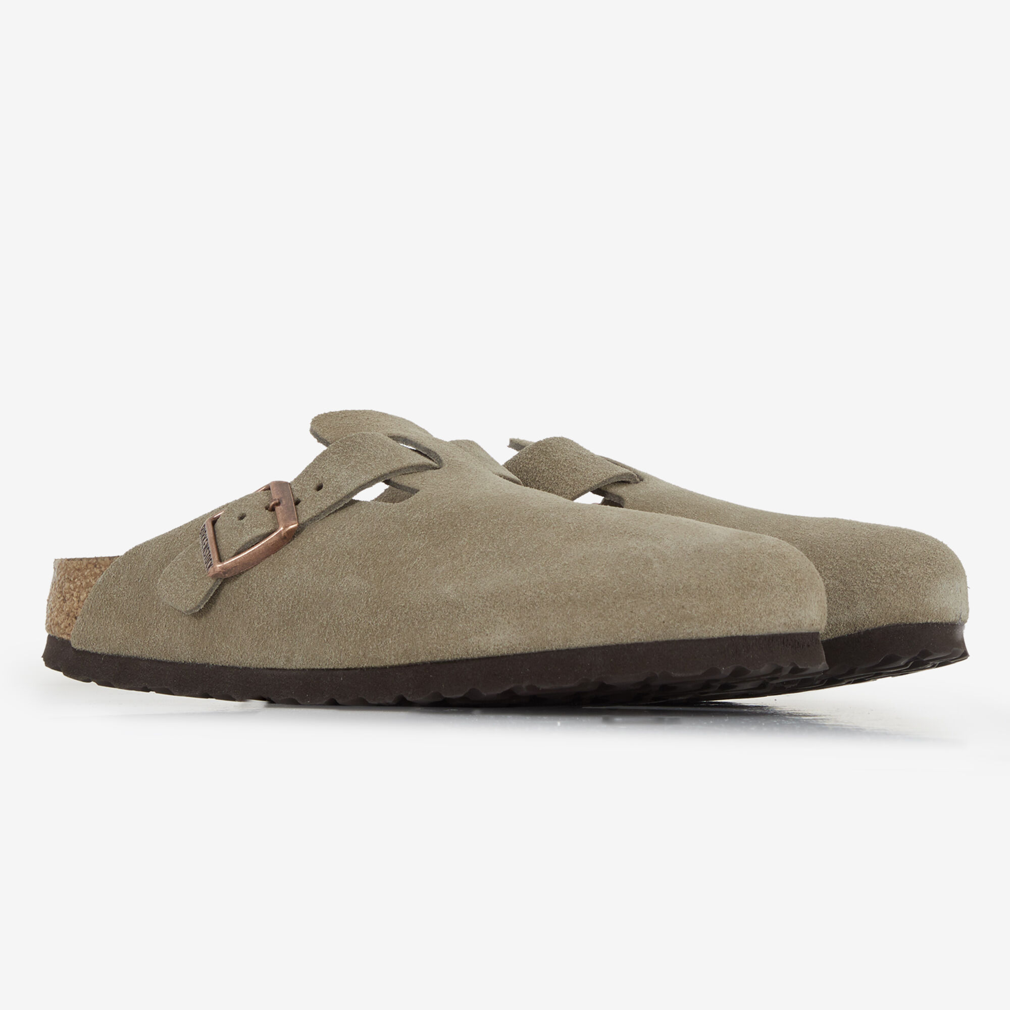 BIRKENSTOCK BOSTON SUEDE TAUPE GRIGIO TALPA - SNEAKERS DONNA