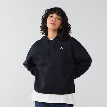 NIKE HOODIE PHOENIX LONG OVERSIZED NERO DONNA