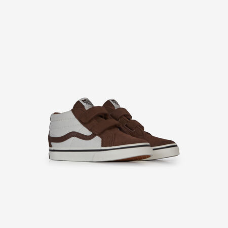VANS SK8-MID V MARRONE/BIANCO NEONATO
