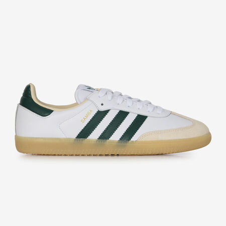 ADIDAS ORIGINALS samba SAMBA OG BIANCO/VERDE UOMO