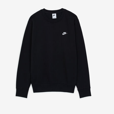 NIKE SWEAT CREW CLUB NERO/BIANCO UOMO