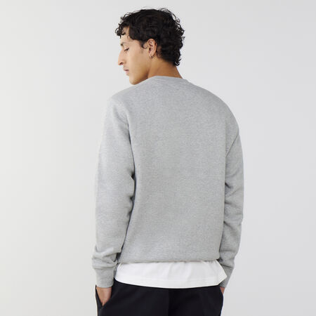 NIKE SWEAT CREW CLUB GRIGIO/BIANCO UOMO