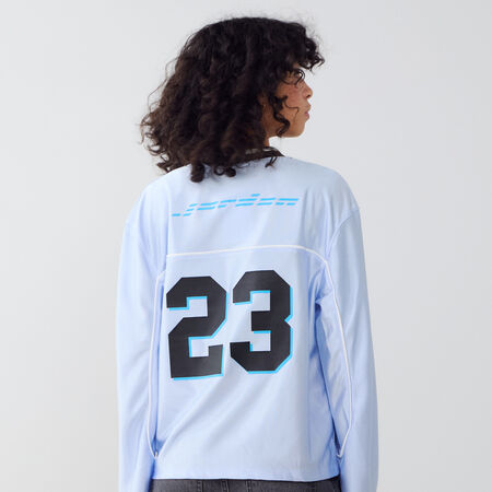 JORDAN TEE SHIRT JERSEY BLU/NERO DONNA