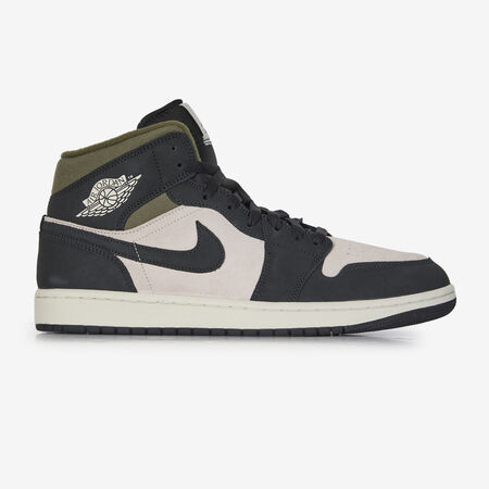 JORDAN AIR JORDAN 1 MID SE NERO/KAKI UOMO