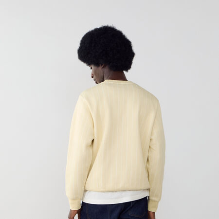 NIKE SWEAT CREW JUST DO IT AOP BEIGE UOMO