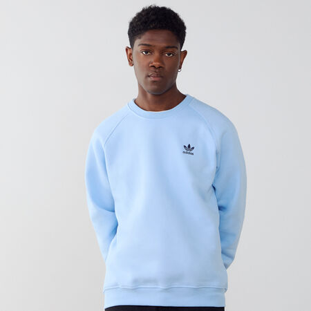 ADIDAS ORIGINALS SWEAT CREW ESSENTIAL TREFOIL BLU/NERO UOMO