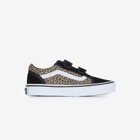 VANS old skool OLD SKOOL V NERO/LEOPARDO BAMBINO