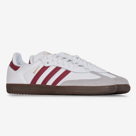 ADIDAS ORIGINALS samba SAMBA OG BIANCO/BORDEAUX UOMO