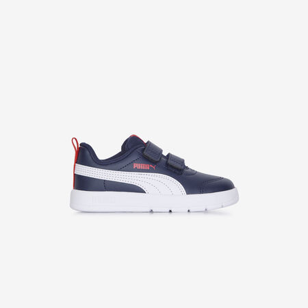 PUMA COURTFLEX V3 CF BLU SCURO/BIANCO NEONATO