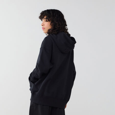 JORDAN FELPA CON CAPPUCCIO OVERSIZE FLIGHT ESSENTIAL NERO DONNA