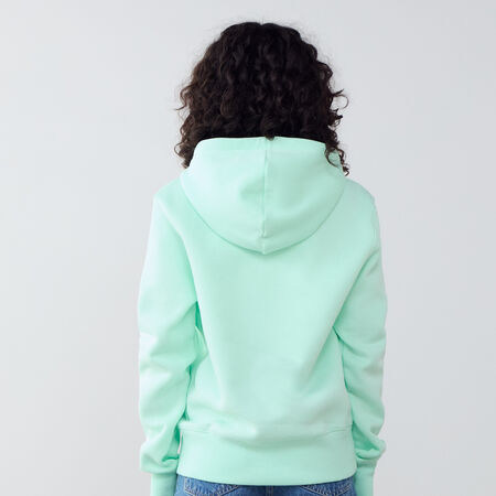 NIKE HOODIE CLUB CENTERED LOGO VERDE DONNA