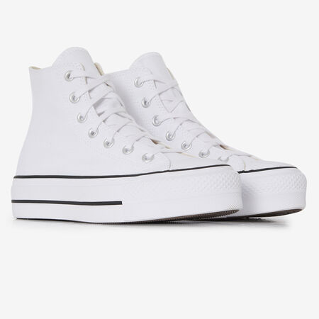 CONVERSE chuck taylor all star CHUCK TAYLOR LIFT HI BIANCO/NERO DONNA