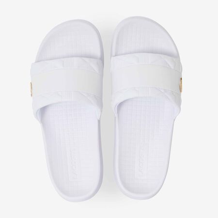 LACOSTE SERVE SLIDE HYBRID MONOGRAM BIANCO UOMO