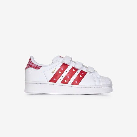 ADIDAS ORIGINALS superstar SUPERSTAR II CF LED ALICE IN WONDERLAND BIANCO/ROJO BAMBINO