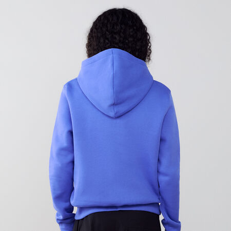 NIKE HOODIE CLUB CENTERED LOGO BLU DONNA