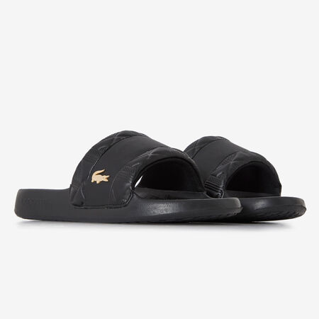LACOSTE SERVE SLIDE HYBRID MONOGRAM NERO UOMO