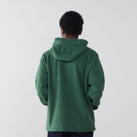 NIKE HOODIE CLUB SMALL LOGO VERT/BLANC UOMO