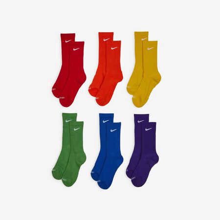 NIKE CHAUSSETTES X6 CREW CUSHION ROSSO/BLU UOMO