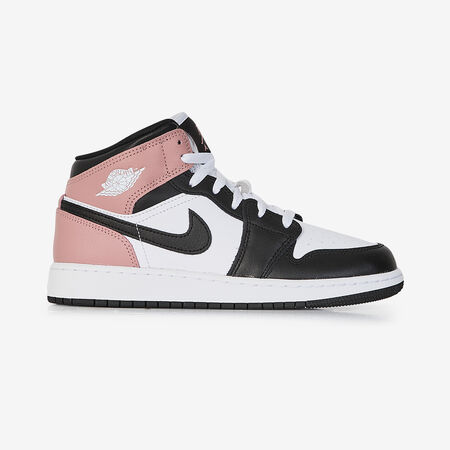 JORDAN AIR JORDAN 1 MID BIANCO/ROSA RAGAZZO