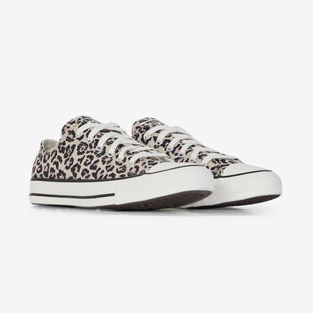CONVERSE CHUCK TAYLOR ALL STAR OX LEOPARD BEIGE/NERO RAGAZZO