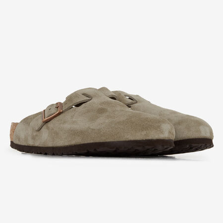 BIRKENSTOCK boston BOSTON SUEDE TAUPE GRIGIO TALPA UOMO