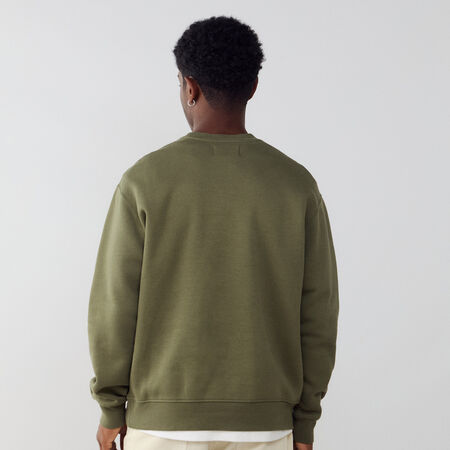 JORDAN SWEAT CREW BROOKLYN VERDE/BEIGE UOMO