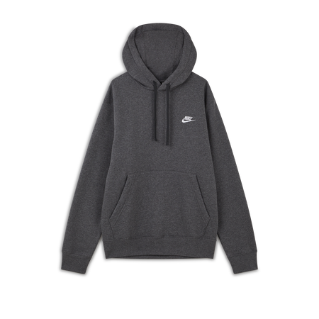 NIKE HOODIE CLUB SMALL LOGO GRIGIO UOMO