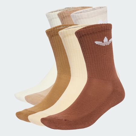 CHAUSSETTES X6 CREW CUSHION : BEIGE/MARRONE