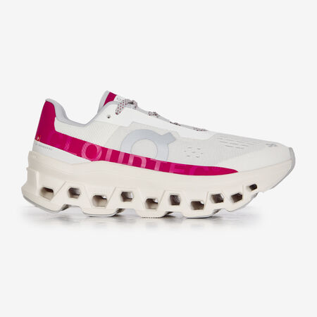 ON RUNNING CLOUDMONSTER BIANCO/ROSA DONNA